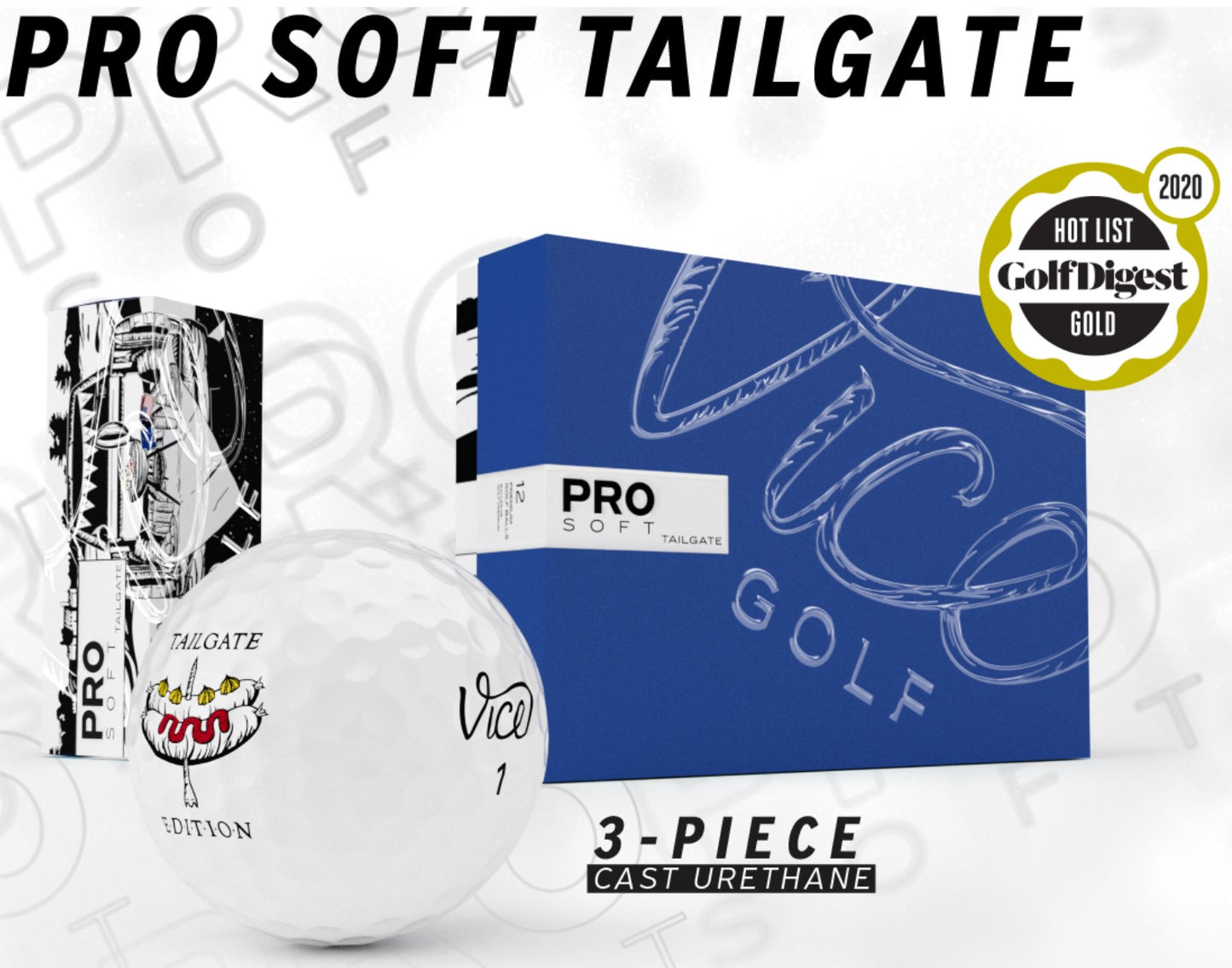 Vice Pro Soft Golf Balls - Tailgate Edition